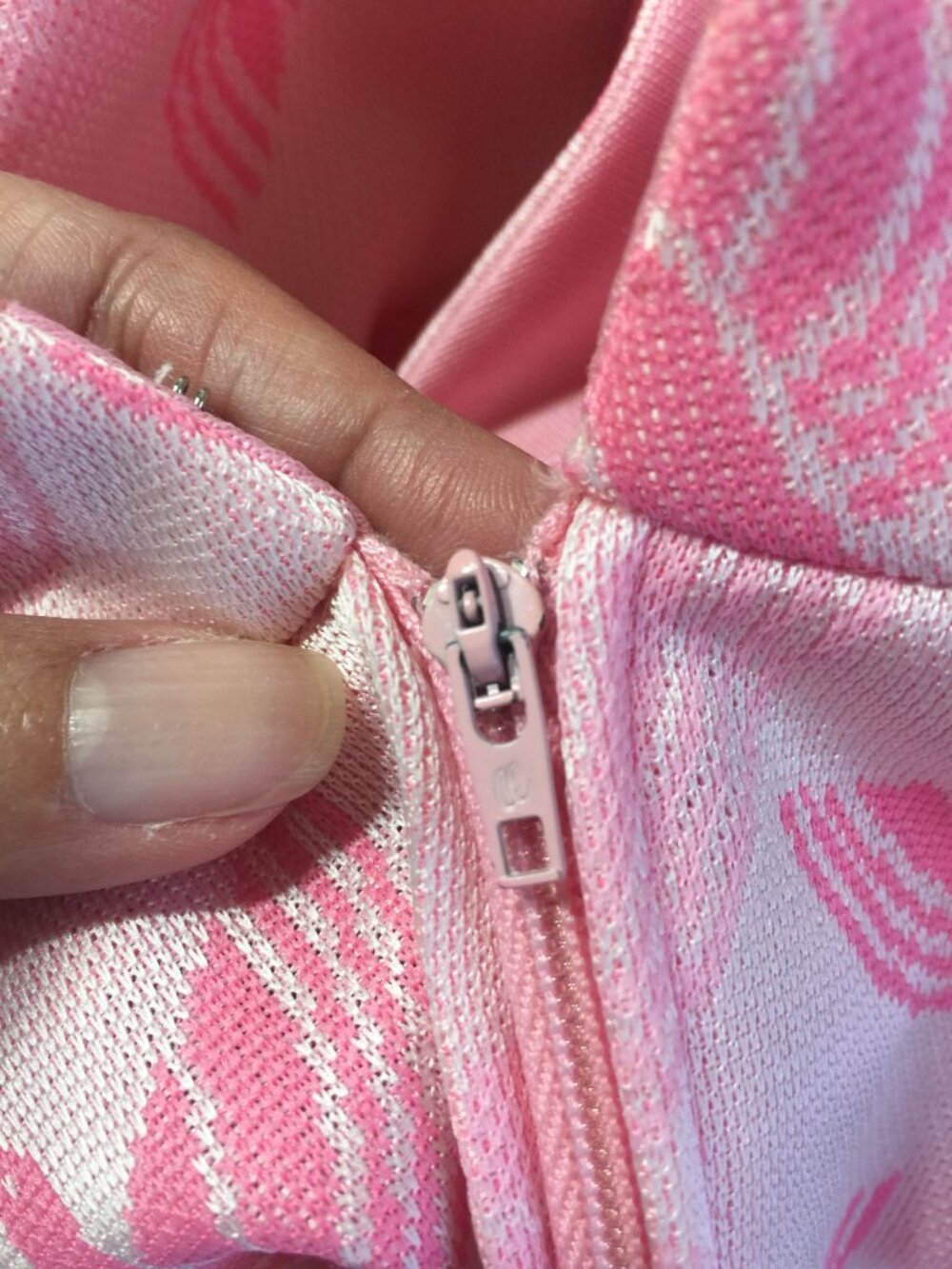 Rare Vtg 60s Leslie Fay Knits Pink Mod Shift Dress, Bird Novelty Print Bow, ILGW - Picture 12 of 12